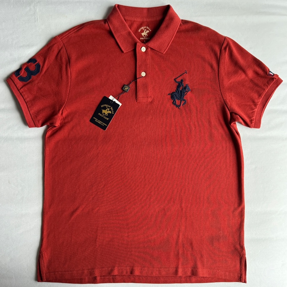 Beverly Hills Polo Club Rust Polo Shirt